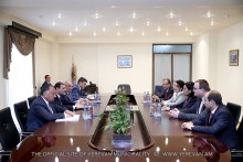 Мэр Еревана Тарон Маргарян принял представителей компаний «Веолия» и «Ереван Джур»