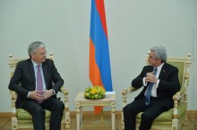 PRESIDENT RECEIVES CHAIRMAN OF COE COMMITTEE OF MINISTERS AND BELGIUM’S DEPUTY PRIME MINISTER DIDIER REYNDERS