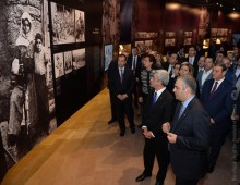 PRESIDENT SERZH SARGSYAN ATTENDS OFFICIAL OPENING OF NEW PERMANENT AT EXHIBITION AT ARMENIAN GENOCIDE MUSEUM