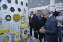 PRESIDENT SERZH SARGSYAN ATTENDS OPENING OF ARMENIA EXPO 2015