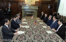 Serzh Sargsyan met with the Speaker of the House of Representative of Japan Takahiro Yokomichi