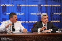 Президент Серж Саргсян участвовал в заседании коллегии Полиции РА