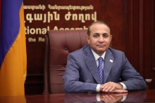 Поздравительное послание Председателя НС РА О.Абраамяна в связи с переизбранием Б.Саакяна Президентом НКР