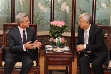 Президент Серж Саргсян направил поздравительное послание Председателю Китайской Народной Республики Ху Цзиньтао