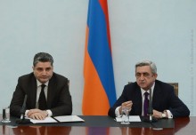 Президент Серж Саргсян принял армянских предпринимателей из Сирии