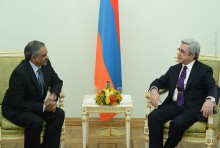 The newly appointed Ambassador of India to Armenia presented his credentials to President Serzh Sargsyan