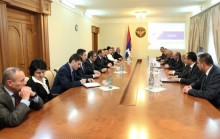 Yerevan Mayor Taron Margaryan had a meeting with the NKR President Bako Sahakyan