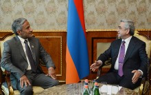 PRESIDENT SERZH SARGSYAN RECEIVED DR. HARIB AL AMIMI, PRESIDENT OF THE STATE AUDIT INSTITUTION OF THE UNITED ARAB EMIRATES