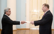 THE NEWLY APPOINTED AMBASSADOR OF LITHUANIA PRESENTED HIS CREDENTIALS TO THE PRESIDENT