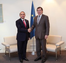 Meetings of the RA NA President Hovik Abrahamyan in Strasbourg