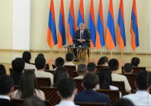 PRESIDENT RECEIVED THE SCHOOLCHILDREN-WINNERS OF THE INTERNATIONAL COMPETITIONS, STUDENTS AS WELL AS THE MEDAL WINNER GRADUATES OF THE HIGH SCHOOLS