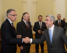 PRESIDENT SERZH SARGSYAN HAD A WORKING LUNCH WITH THE AMBASSADORS OF THE EU MEMBER STATES
