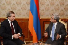 PRESIDENT SERZH SARGSYAN RECEIVED THE NEWLY APPOINTED AMERICAN CO-CHAIR OF THE OSCE MINSK GROUP JAMES WARLICK
