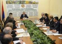 PRESIDENT SERZH SARGSYAN HELD A MEETING WITH THE SENIOR STAFF OF THE MINISTRY OF AGRICULTURE