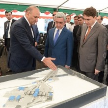 PRESIDENT ATTENDED THE GROUNDBREAKING CEREMONY FOR A NEW CHECK-POINT IN BAGRATASHEN