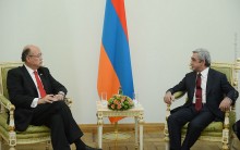 THE NEWLY APPOINTED AMBASSADOR OF MEXICO PRESENTED HIS CREDENTIALS TO PRESIDENT SERZH SARGSYAN