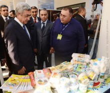 PRESIDENT SERZH SARGSYAN ATTENDED THE OPENING OF THE ARMPRODEXPO EXHIBITION