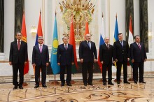 PRESIDENT IN MINSK PARTICIPATED AT THE SESSION OF THE EURASIAN ECONOMIC SUPREME COUNCIL HELD IN A RESTRICTED FORMAT