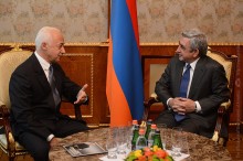 PRESIDENT RECEIVED THE WORLD FAMOUS CONDUCTOR AND VIOLINIST VLADIMIR SPIVAKOV