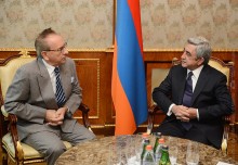 PRESIDENT SERZH SARGSYAN RECEIVED AMBASSADOR OF ITALY TO ARMENIA BRUNO SCAPINI