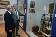 PRESIDENT SERZH SARGSYAN VISITED THE E. CHARENTS MUSEUM OF LITERATURE AND ARTS