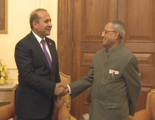 Председатель НС РА О.Абраамян встретился с Президентом Республики Индия