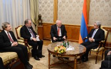 PRESIDENT SERZH SARGSYAN RECEIVED THE CO-CHAIRS OF THE MINSK GROUP