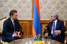 PRESIDENT SERZH SARGSYAN RECEIVED THE CHAIRMAN OF THE MANAGEMENT COMMITTEE OF THE RUSSIAN COMPANY “GAZPROM”