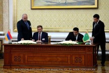 An agreement on friendship and cooperation establishment has been signed between Yerevan and Ashgabat