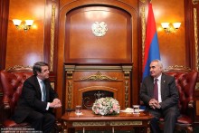RA NA President Galust Sahakyan Receives the Newly Appointed Ambassador of the Republic of Portugal to RA