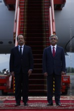 President of France Francois Hollande has arrived in Armenia on state visit