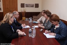 RA NA Deputy Speaker Hermine Naghdalyan Meets with the Head of the CoE Office in Yerevan