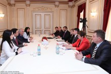 RA NA Speaker Galust Sahakyan Receives the Parliamentary Delegation of the Czech Republic