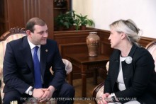 Mayor Taron Margaryan had a meeting with the Ambassador Extraordinary and Plenipotentiary of Latvia to the RA