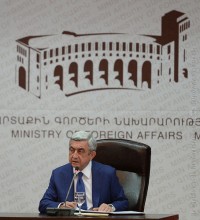 PRESIDENT SERZH SARGSYAN HELD MEETING WITH LEADERSHIP OF DIPLOMATIC SERVICE