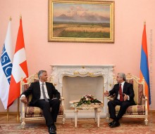 PRESIDENT SERZH SARGSYAN HELD MEETING WITH OSCE CHAIRPERSON-IN-OFFICE AND PRESIDENT OF SWITZERLAND DIDIER BURKHALTER