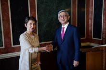 PRESIDENT SERZH SARGSYAN HELD MEETING WITH PRESIDENT OF AUSTRIAN NATIONAL COUNCIL BARBARA PRAMMER