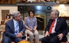 PRESIDENT VISITS US AMBASSADOR’S RESIDENCE IN ARMENIA ON OCCASION OF COUNTRY’S INDEPENDENCE DAY