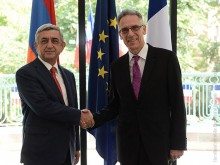 PRESIDENT VISITS FRENCH EMBASSY IN ARMENIA ON COUNTRY’S PUBLIC HOLIDAY