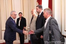 RA NA Speaker Galust Sahakyan Receives the Delegation of the Lithuanian Parliament Friendship Group with Artsakh