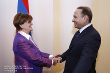 Hovik Abrahamyan Welcomes Baroness Caroline Cox