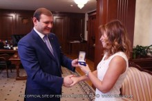 The Turkish—Armenian singer Sipil has been awarded with Yerevan Mayor's gold medal
