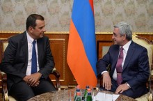 PRESIDENT RECEIVES FRANCE-ARMENIA FRIENDSHIP GROUP PRESIDENT PHILIPPE KALTENBACH