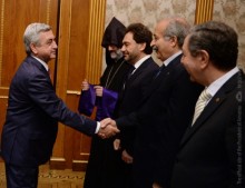 PRESIDENT RECEIVES REPRESENTATIVES OF SYRIAN-ARMENIAN COMMUNITY ORGANIZATIONS AND CLERGY