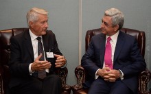 PRESIDENT MEETS COUNCIL OF EUROPE SECRETARY-GENERAL THORBJORN JAGLAND IN NEW-YORK