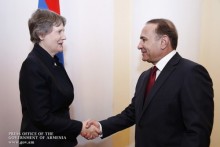 Hovik Abrahamyan Welcomes UNDP Administrator Helen Clark and Czech Business Delegation