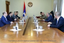 The delegation of the Yerevan Municipality had a meeting with the NKR President