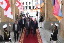Delegation Headed by the RA NA Speaker Galust Sahakyan is on an Official Visit in Georgia