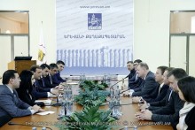 Мэр Еревана Тарон Маргарян принял делегацию, возглавляемую послом Литвы в Армении