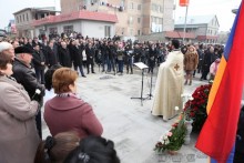 RA NA President Galust Sahakyan Takes Part in the Opening Ceremony of the Cross Stone Dedicated to the Centennial of the Genocide